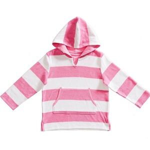 Pottery Barn kids pink strip cover up 4-6 Years